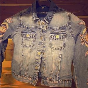 Gapkids.  Kids. Girls. Pink. Denim jacket. Jean